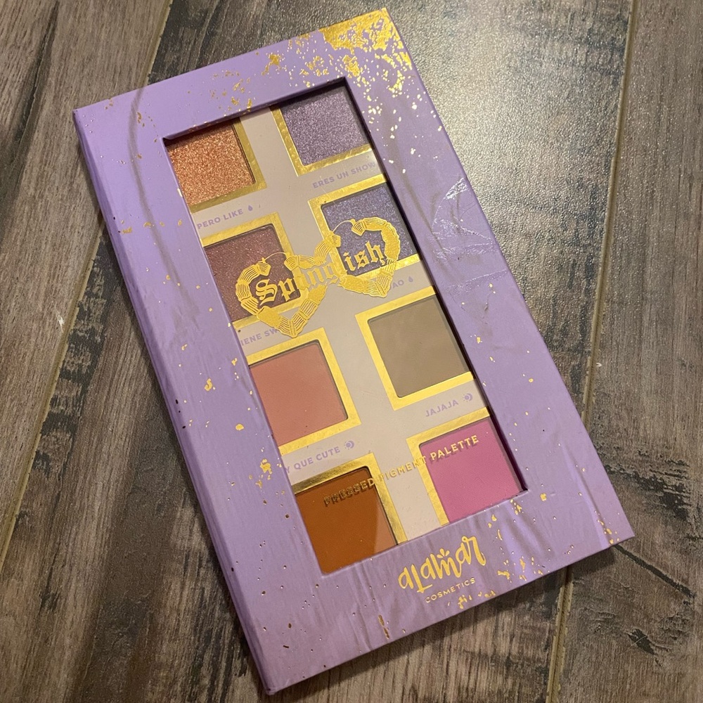 Alamar Cosmetics Spanglish Pressed Pigment Palette